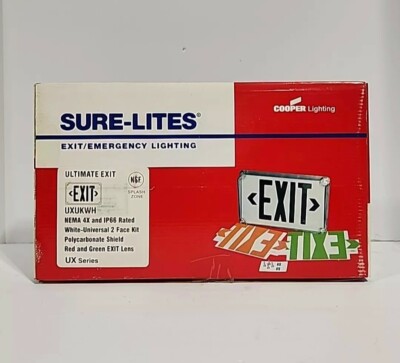 Sure-Lites Exit Sign UXUKWH Nema 4X Exit Light Housing