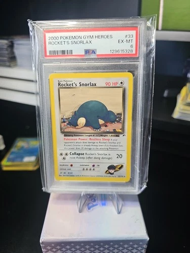 Rockets Snorlax Gym Hereos PSA 6 #33