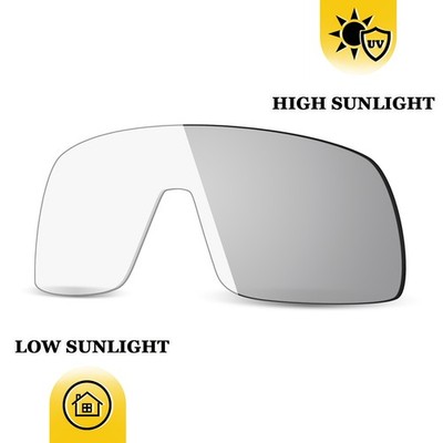 Adapt Black Photochromic  Replacement Lenses for Oakley Sutro Asian Fit OO9406A