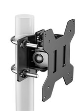 Single Head Plate VESA Pole Mount Bracket Adjustable 0.82.4 Inch Fits 27 Inch