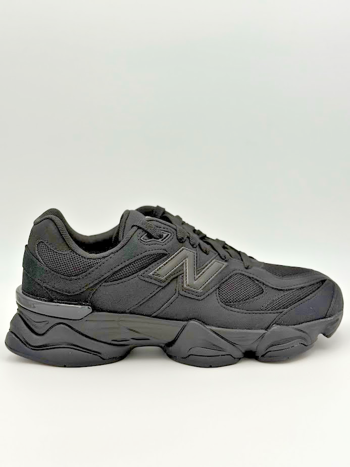 New Balance 9060 Big Kids 'Triple Black Suede'-GC9060BB