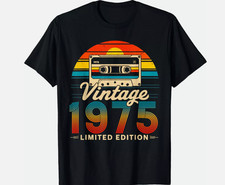 50 Years Old Gifts Vintage Born In 1975 Retro 50th Birthday T-Shirt