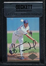 BAS 1994 Fleer Ultra Steve Trachsel #465 Seal of Authenticity Auto 3c7