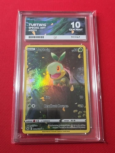 Pokemon TCG - Turtwig Special Art GG31/GG70 ACE 10 - 2023 Crown Zenith