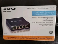 NETGEAR GS305E 5-Port Gigabit Ethernet Smart Managed Plus Switch New Sealed