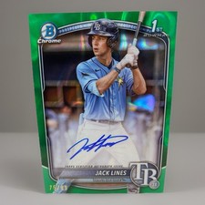 2025 Bowman Jack Lines /99 Green Lava Refractor 1ST Auto #CPA-JLI