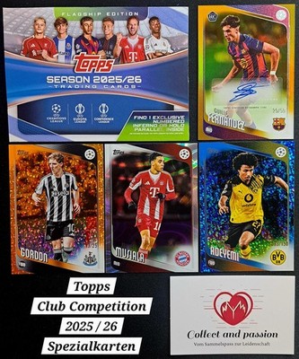 Topps UCC 2025/26 Flagship - Parallel, Nummer, Auto - Pick Your Card
