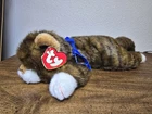 Vtg 1997 Ty Classic SPICE The Tabby Cat Plush Stuffed Animal with Blue Ribbon