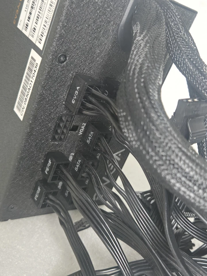 EVGA 850 BQ 80+ BRONZE 850W Semi Modular Power Supply - 110BQ0850V1 - Image 3 of 4