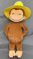 Curious George in Yellow Hat LL size Fluffy Plush Toy 16" SEGA Japan Monkey