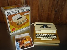 Vintage Easy Writer Model 300 Typewriter w/ Box Instructions Children Toy