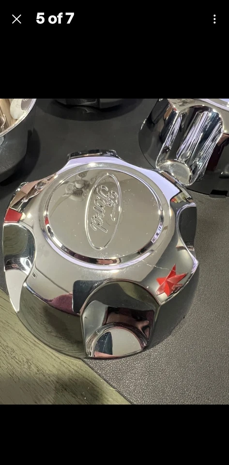 NEW GENUINE FORD UNIVERSAL 5X114.3 CHROME CENTER CAPS RANGER/EXPLORER/CROWN VIC - Image 3 of 4