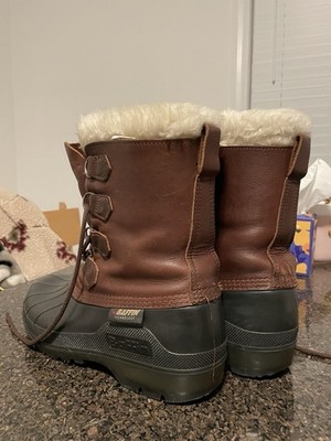VTG BAFFIN TECHNOLOGY CANADA WATERPROOF LEATHER WINTER BOOTS 10