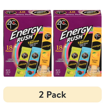 #ad #ad 2 PK 4C Energy Rush Variety Pack with Taurine Drink Mix 36 CT Set FREE SHIP $7.89