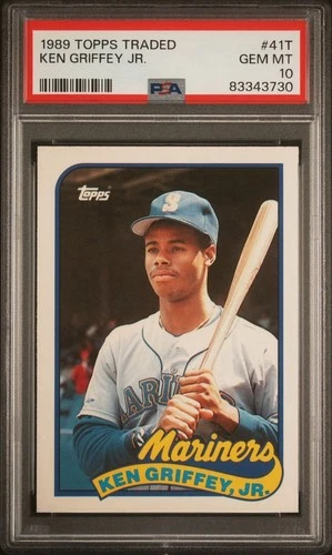 Ken Griffey Jr. 1989 Topps Traded #41T RC Rookie PSA 10 GEM MINT Mariners HOF