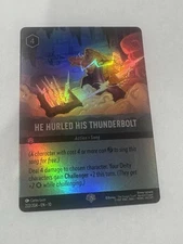 He Hurled His Thunderbolt Epic 222/204 Lorcana Whispers in the Well Foil