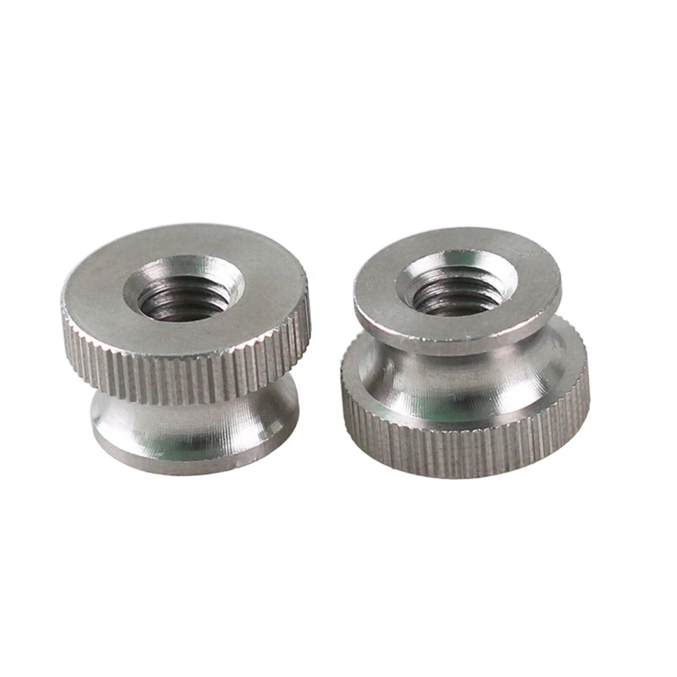 Rändelmutter M3 M4 M5 M6 M8 Durchgangsloch 303 Edelstahl hohe Form Raendelmutter - Bild 4 von 4