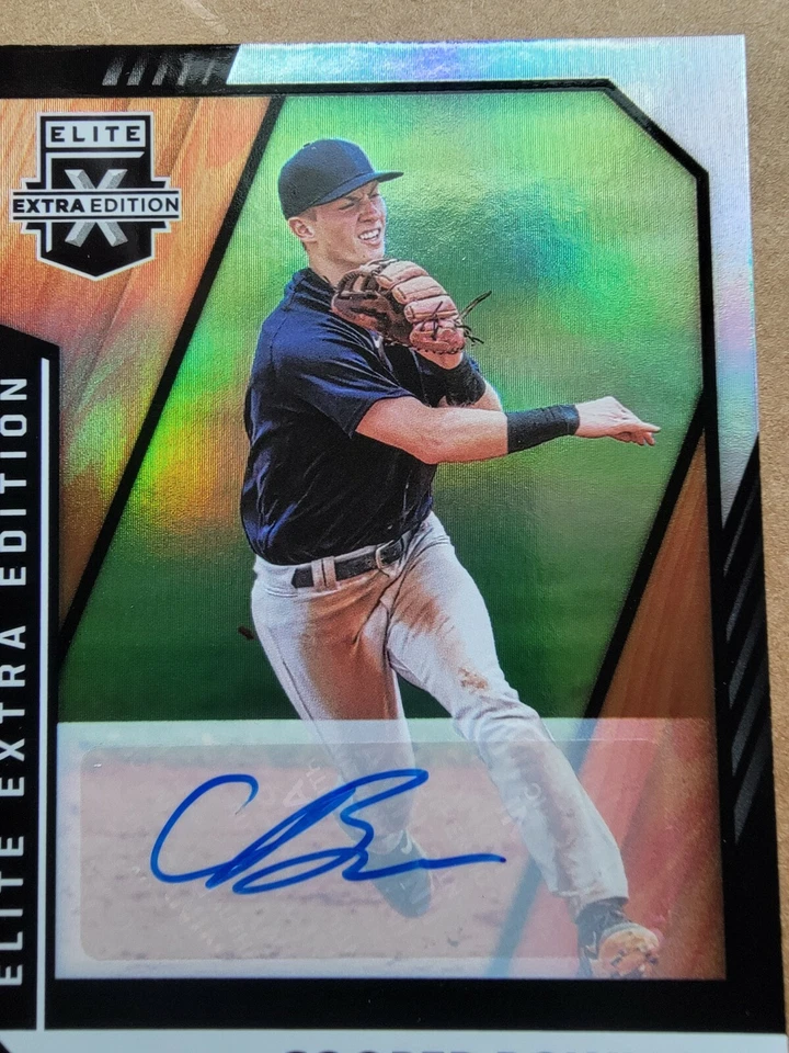 Cooper Bowman 2021 Panini Elite Extra Edition Autograph Baseball Card #122 - Image 3 of 4
