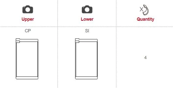 Rodamientos de varilla King para MINI COOPER S R52 R53 W11B16 1,6 L Juego sobrealimentado STD Foto 2 de 4