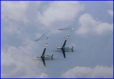 C-141 Starlifter Aircraft Earrings Plane Aviatrix 99's Made in the USA