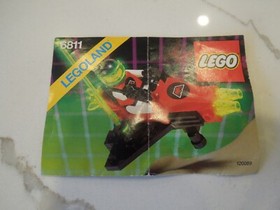 1990 Lego 6811 pulsar charger m tron space vintage complete set instructions