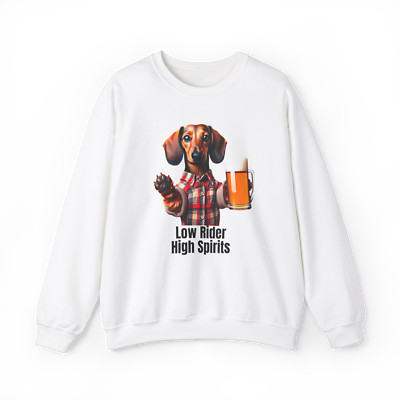 Dachshund Funny Graphic Sweatshirt For Dog Dad Mom Beer Lover Birthday Gift