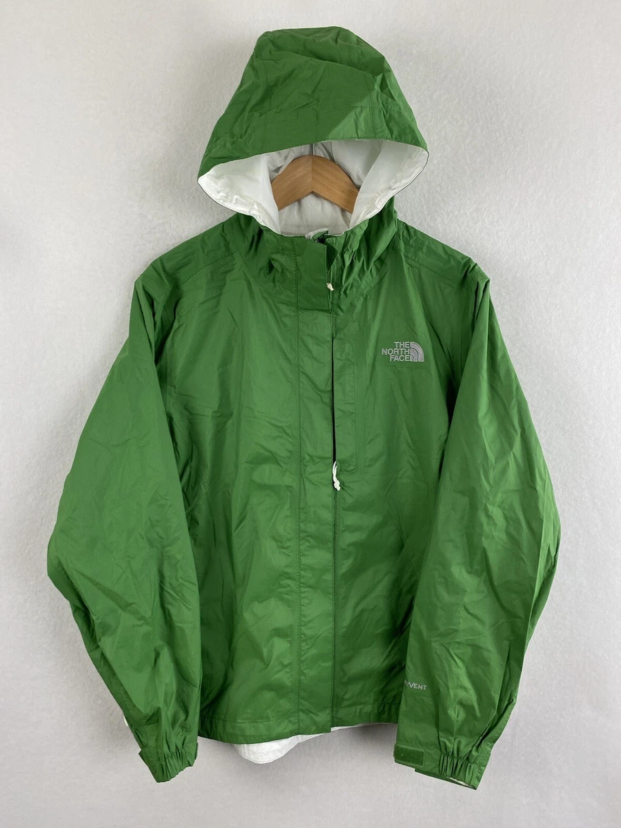 The North Face Green Full Zip Mesh Lined Windbreaker Jacket Hoodie M  Outdoors