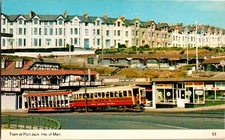 Postcard Tram at Port Jack Isle of Man Bamforth & Co