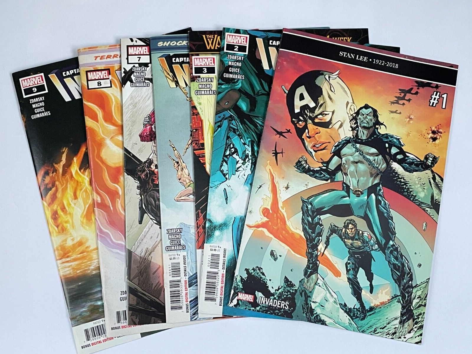 Marvel THE INVADERS (VOL 3) 7 BOOK LOT # 1 2 3 4 7 8 9 WINTER SOLDIER VF/NM 2019