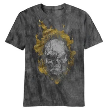Mad Engine Marvel Ghost Rider Head Banger River Wash T-Shirt Medium New