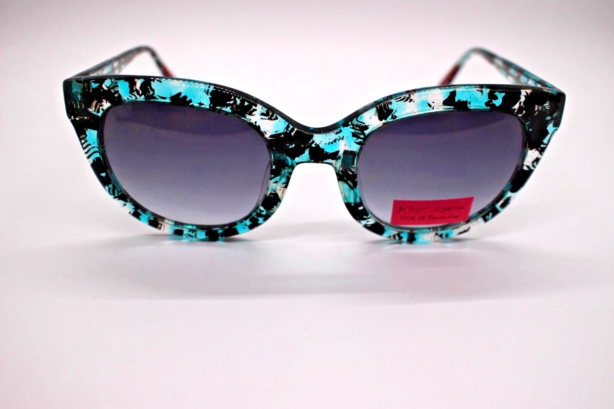 Betsey Johnson Sunglasses Blue Embellished Butterfly Sunglasses Vacation Novelty Super Cute!!! Betsey Johnson Butterfly Blue Fashion  main image 4