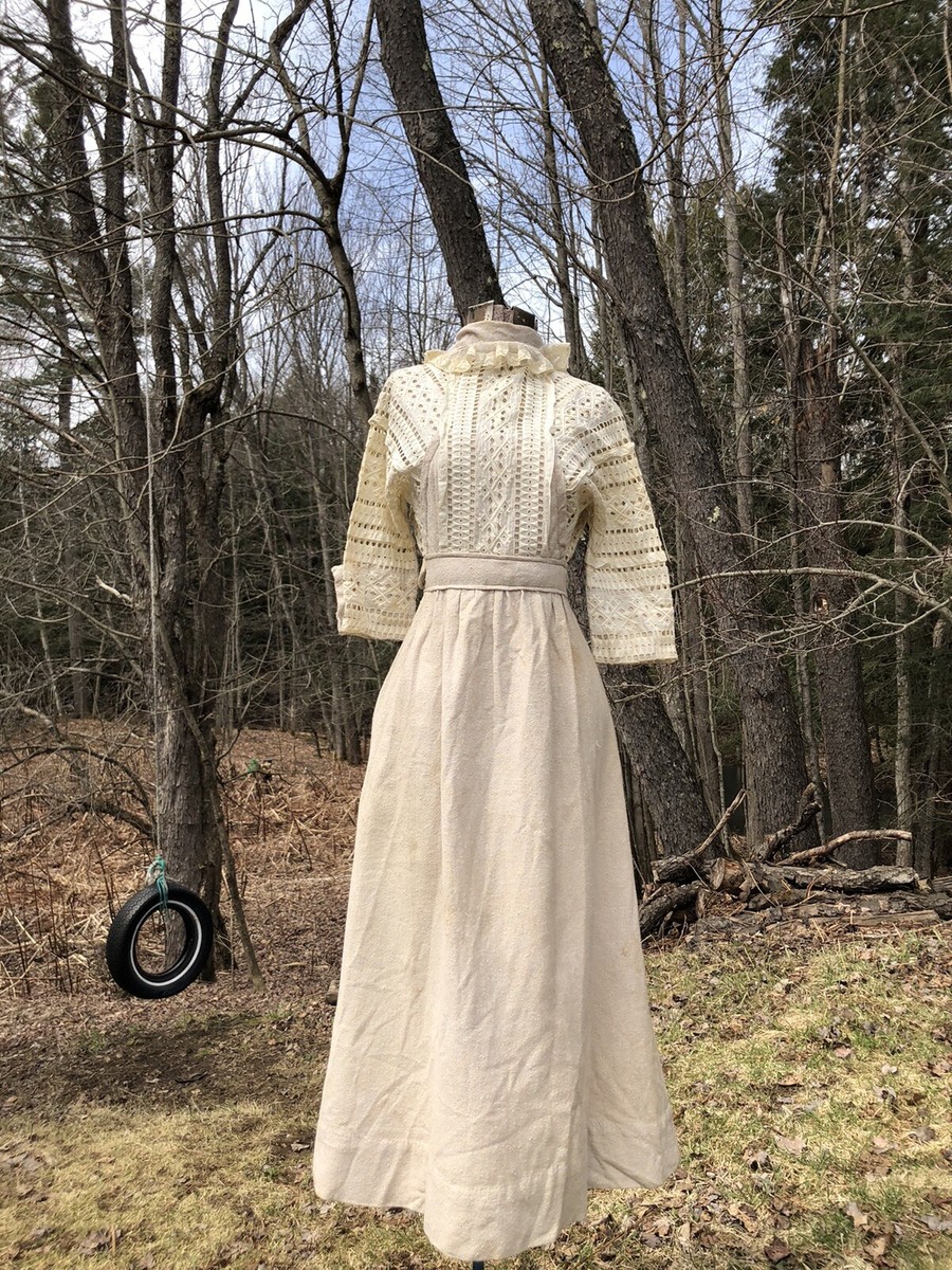 Vintage Antique Edwardian 1900's Cotton Open Cambric Lace Vintage Antique Edwardian 1900's Cotton Open Cambric Lace