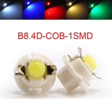 300Pcs T5 B8.4D Gauge F10 COB 1SMD LED Speedo Dashboard Dash Side Light Bulb 12V