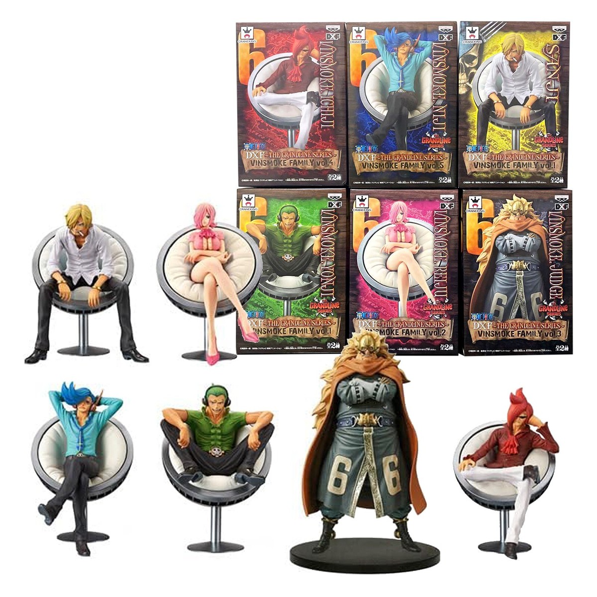 ONE PIECE DXF THE GRANDLINE SERIES VINSMOKE FAMILY Figure ONE PIECE DXF THE GRANDLINE SERIES VINSMOKE FAMILY Figure