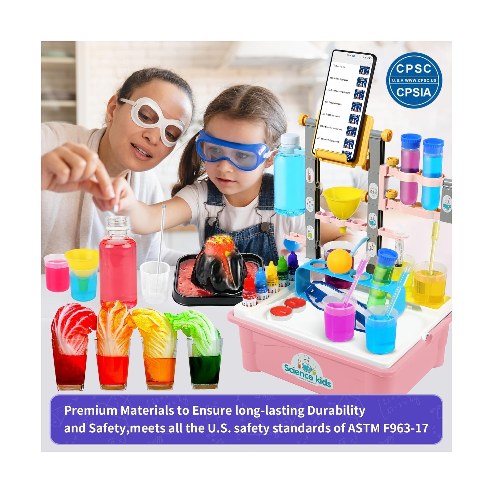 BATURU 270+ Lab Experiments Science Kit for Kids with Experiment Table