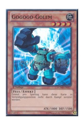 Yugioh NUMH-DE017 Gogogo-Golem - 1. Auflage - Super Rare