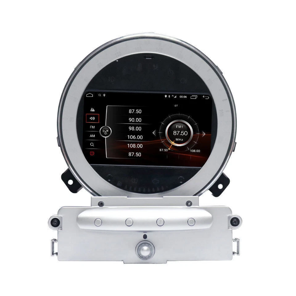 For 2007-2010 Mini Cooper R56 Car Stereo Radio Player GPS Android Navigation FM - Image 2 of 4