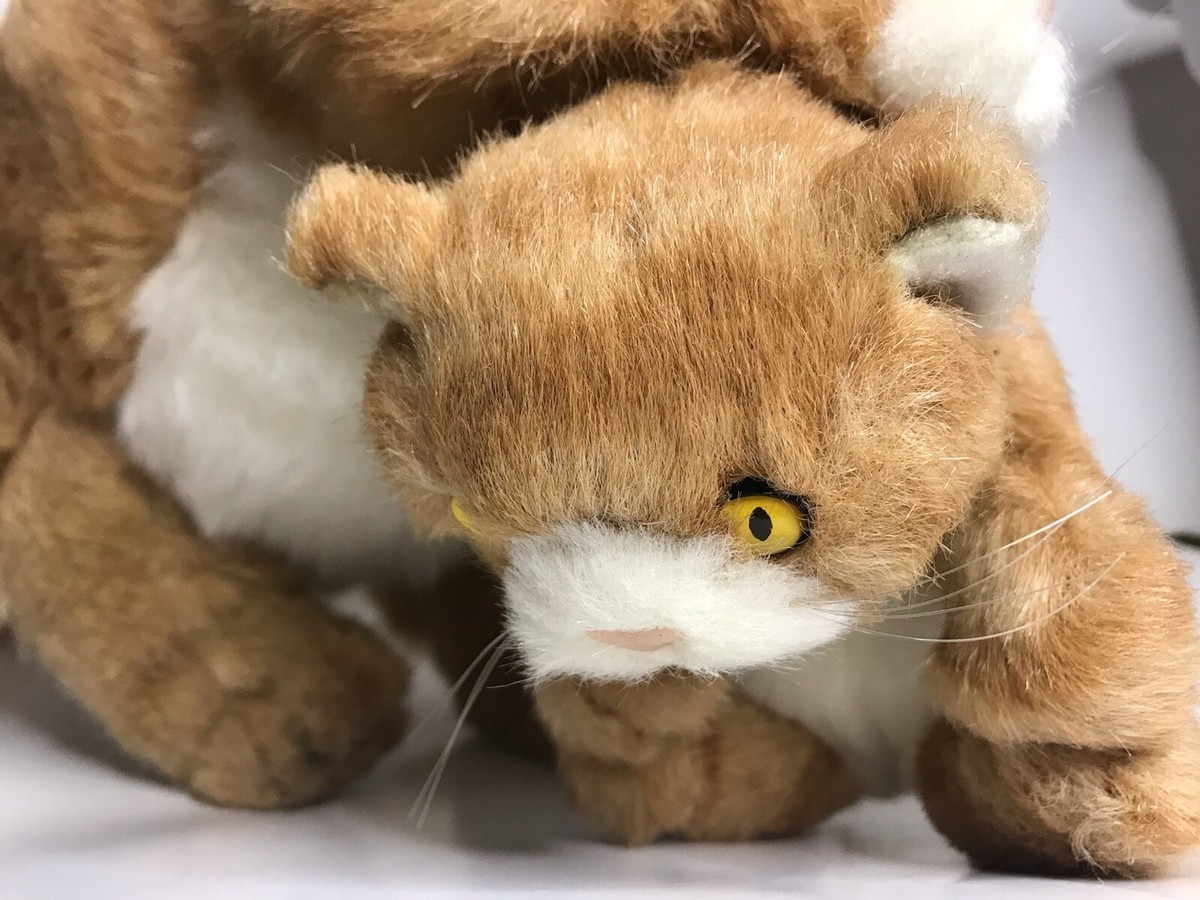 Avanti Plush Orange Tabby Cat 1985 Applause Stuffed Animal
