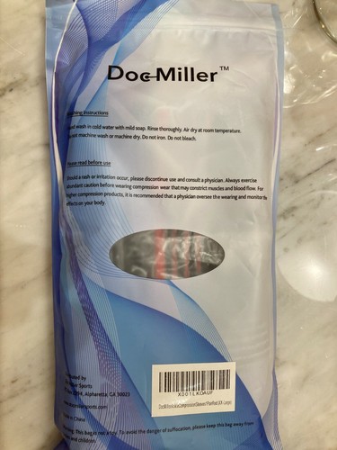 DOC Miller NUEVO Soporte Tobillo Compresión - Calcetines de Manga, Rojo, Talla XX-Grande UNISX - Imagen 5 de 6