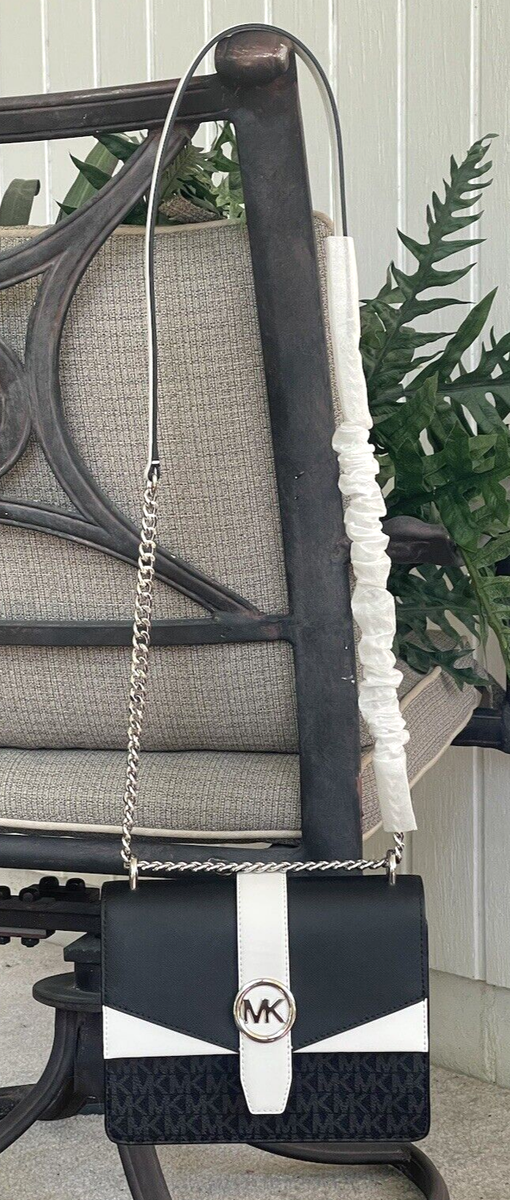 MICHAEL KORS GREENWICH SMALL FLAP CROSSBODY MK CHAIN BAG TOTE