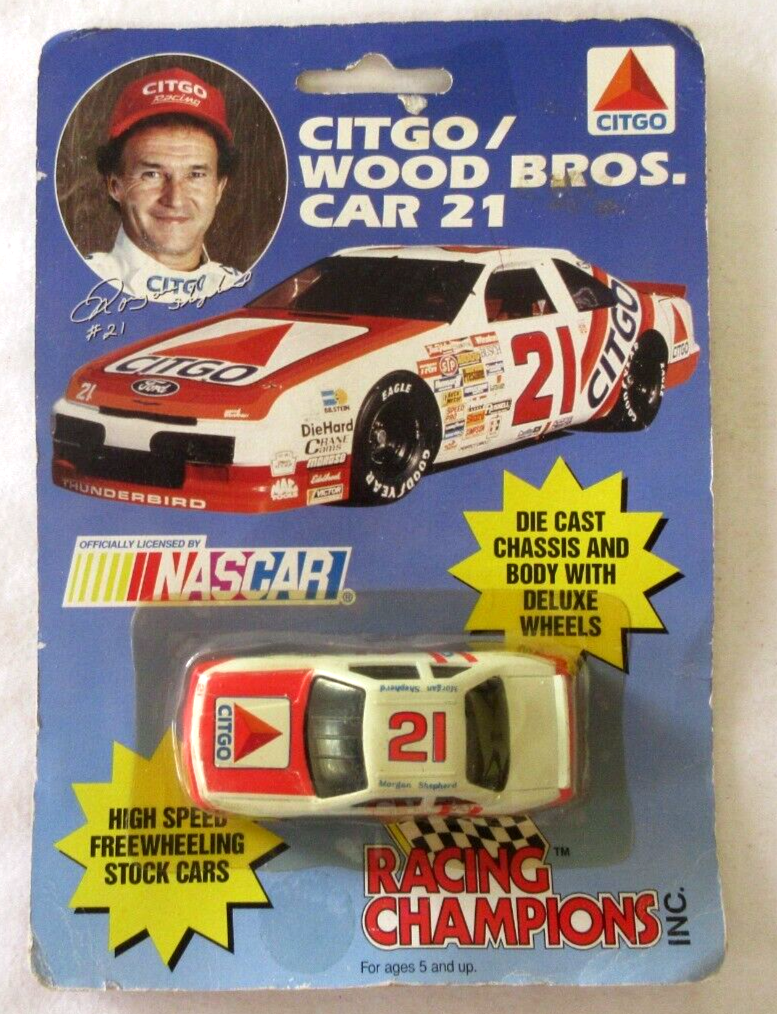 1993 Racing Champions Citgo Wood Bros. Car 21 - Nascar Shepherd
