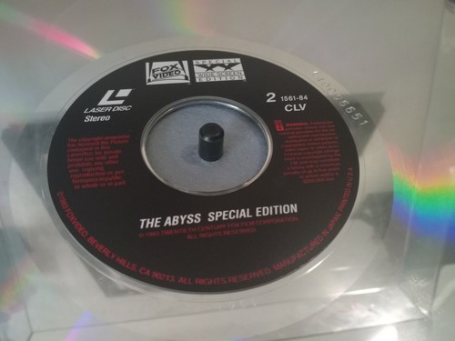 "The Abyss" Laser Videodisc, Widescreen Letterbox Edition, 3 Discs, 1989 Movie - Imagen 20 de 24
