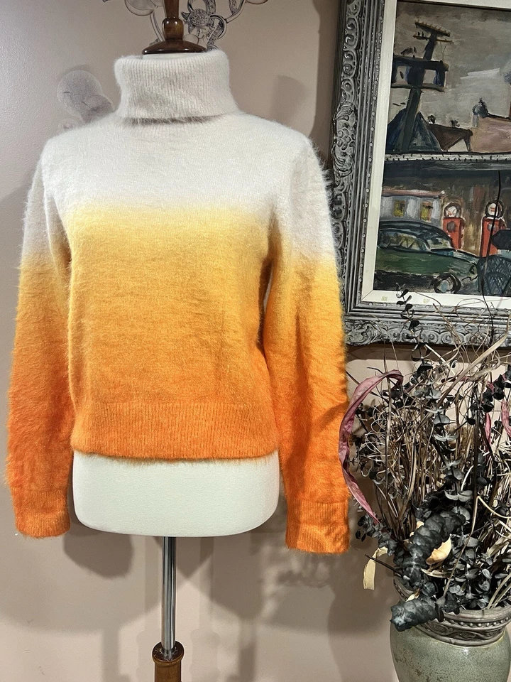 Suéter Carven Sunset Ombré Tejido Manga Larga Cuello Simulado Talla L $390 Foto 2 de 4