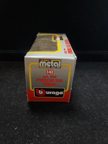 Vintage Burago Porsche 924 Turbo boxed 1:43 No4103 0104 - Picture 4 of 14