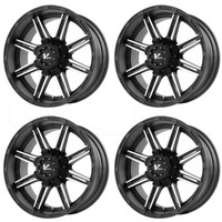 22x10 V-rock Vr7 Reactor 5x150 -24 Matte Black Machined Wheels Rims Set(4) on sale 22x10 V-rock Vr7 Reactor 5x150 -24 Matte Black Machined Wheels Rims Set(4) on sale