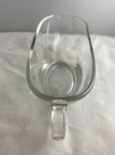 ANCHOR HOCKING VINTAGE 10oz Clear Glass GRAVY BOAT USA # 1028