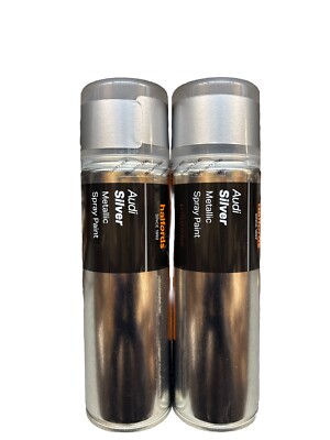 AUDI SILBER METALLIC SPRÜHLACK 300ML DOSEN HALFORDS X2
