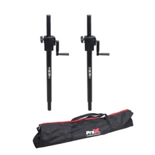 Pro X Dual Crank System Package Adjustable Speaker-Subwoofer Poles + Carry Bag