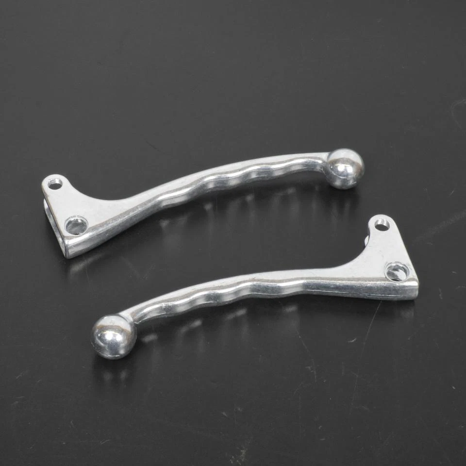 Paire de levier de frein avant et arrière à boule pour mobylette cyclomoteur mob - Photo 3/4