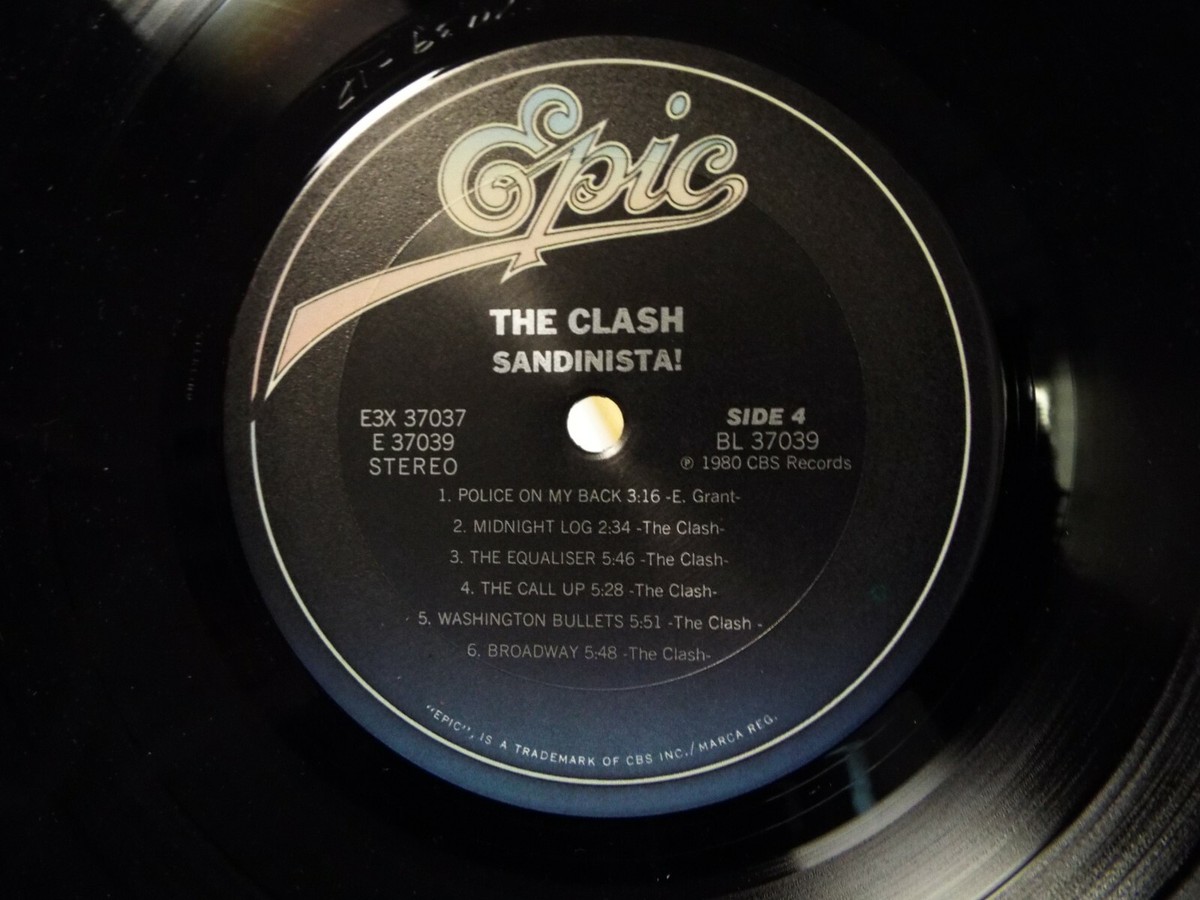 THE CLASH SANDINISTA 3XLP VINYL ALBUM WITH POSTER LYRICS | eBay